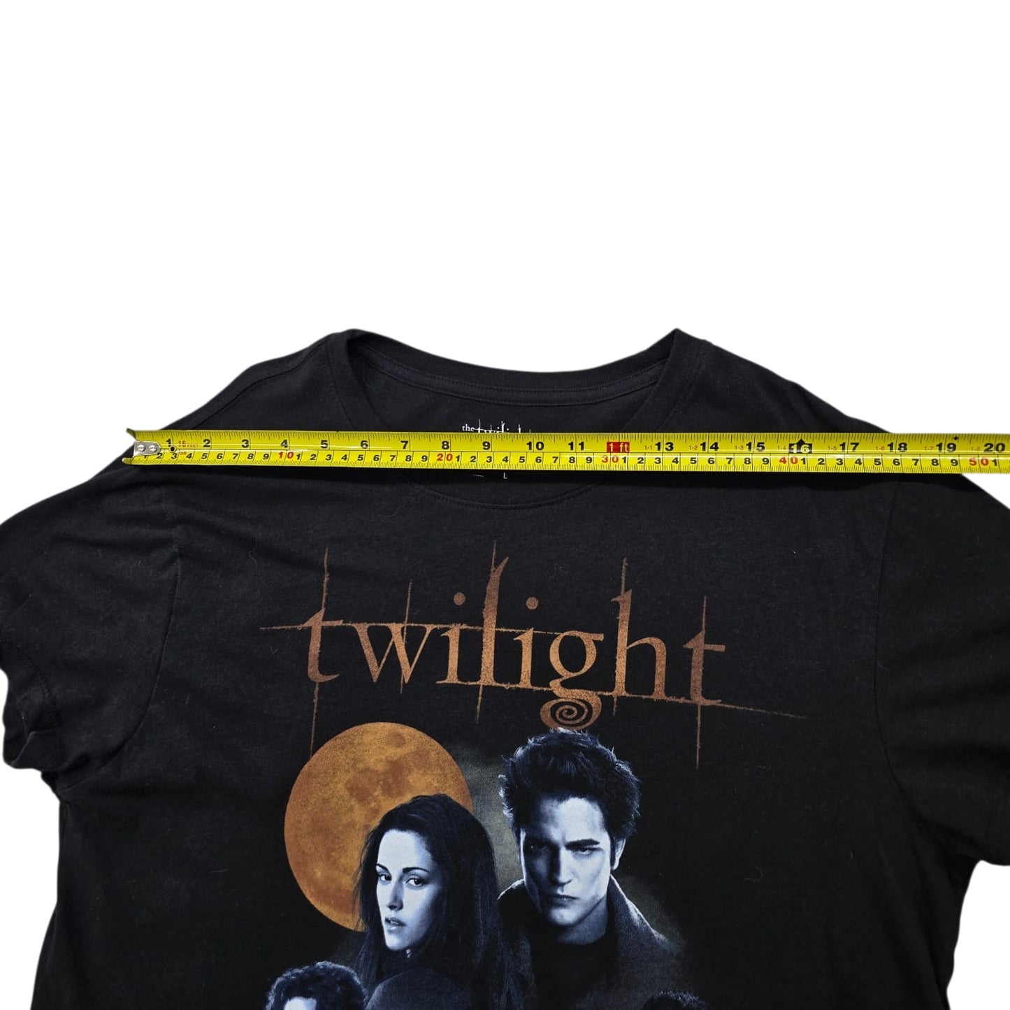 Twilight Saga Women's Black Bella Edward Movie Poster Tee L