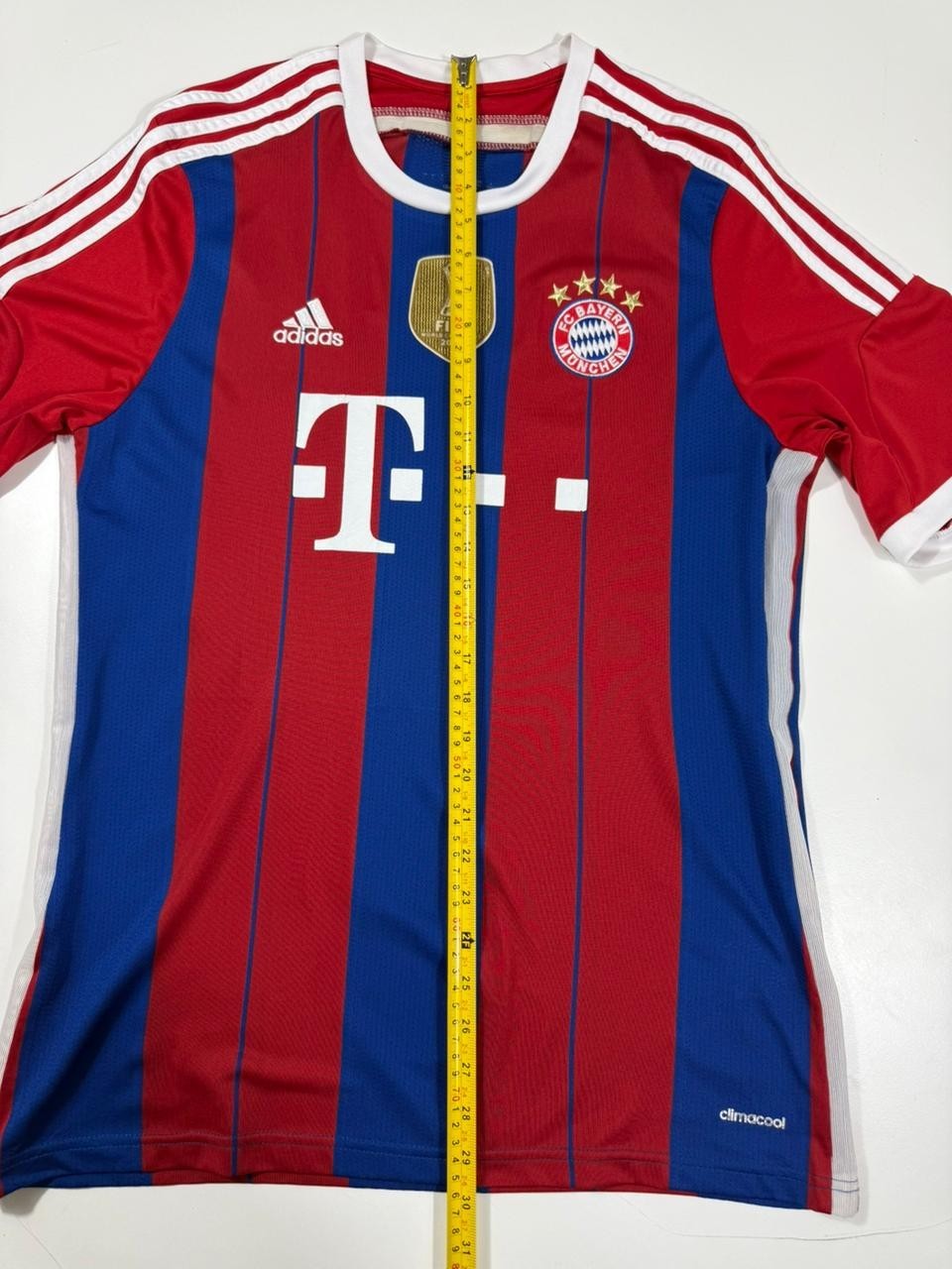 Adidas Bayern Munich Home Jersey Men's Large Red Blue Climacool De Iaco #92 Thai