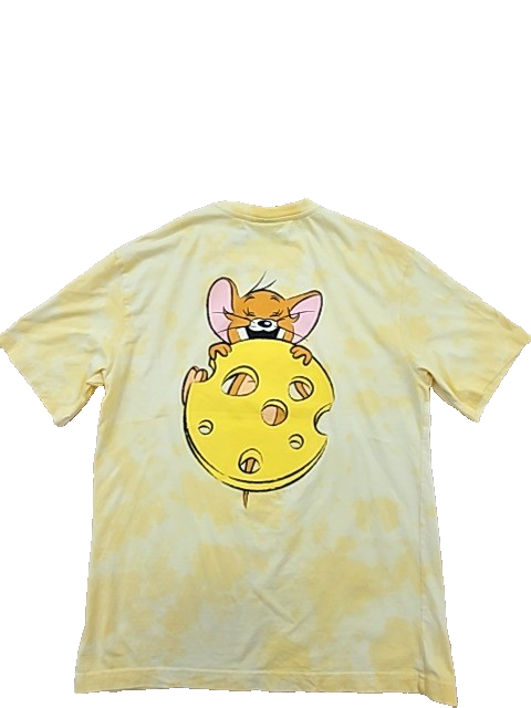 H&M Kids Tom & Jerry Light Yellow Cartoon T-Shirt S Relaxed Cotton