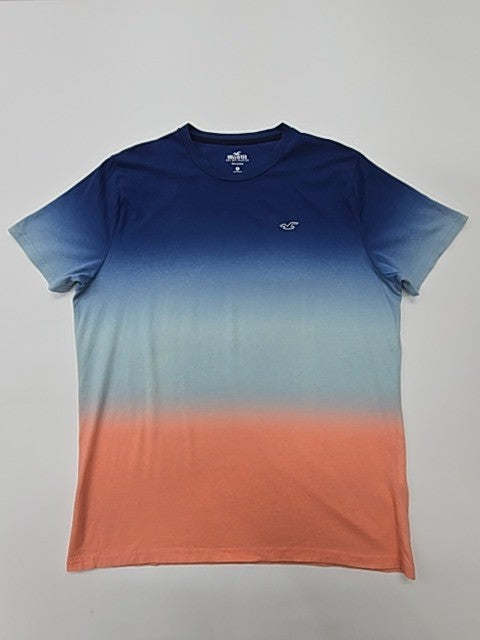 Hollister Men's Multicolor T-Shirt – Size XL, Logo, Cotton