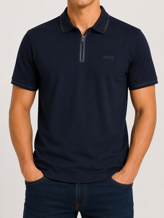 BOSS Men Navy Polo Shirt size XL product image 1