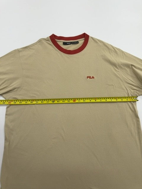 Fila Men Beige T-Shirt size 3XL product image 7
