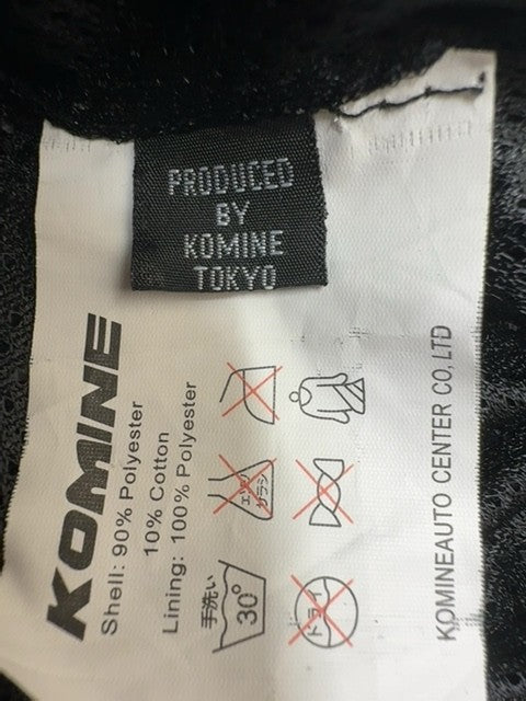 Komine Men Blue Denim Riding Jacket Size S CE Mesh Lining Zipper