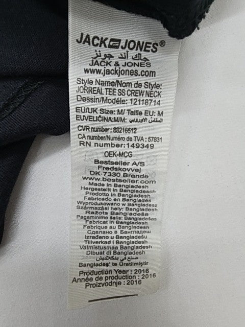 Jack & Jones Men Black T-Shirt size M product image 9