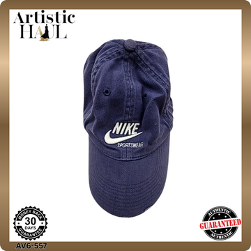 Nike Unstructured Corduroy Cap Navy Adjustable One Size