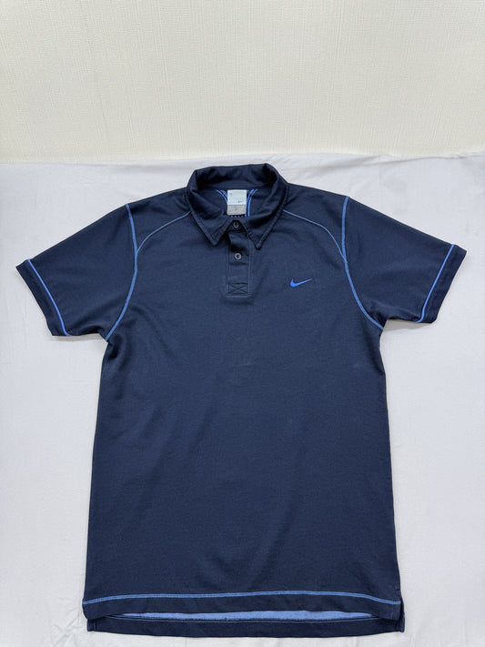 Nike Men's Navy Polo Shirt – Size M, Short Sleeve