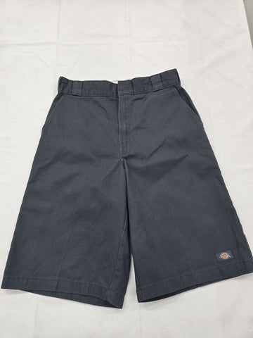 Dickies Men's Charcoal Work Shorts 31x15 Loose Fit Wrinkle Stain Resist Pockets