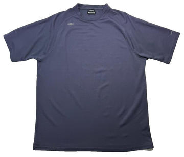 Umbro Men'S Poly Gym T-Shirt In Blue - Size Xl