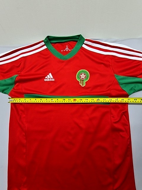 Adidas Men's Red Crewneck Jersey XL Short Sleeve Polyester