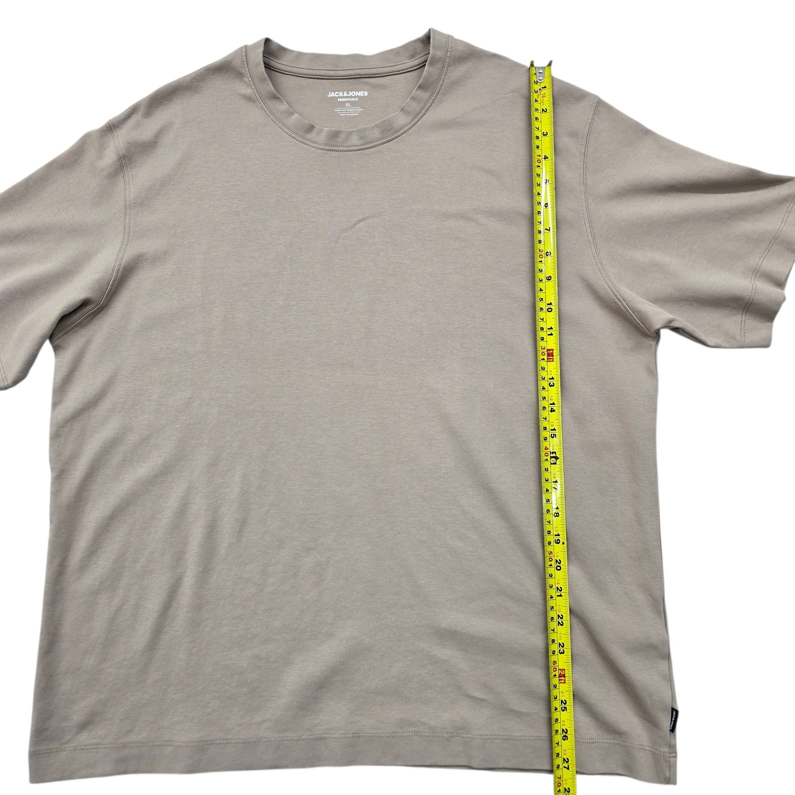Jack & Jones Men Beige T-Shirt size XL product image 8