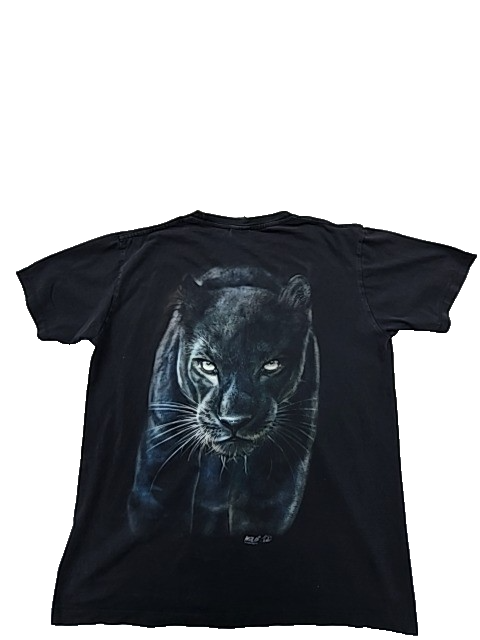 Wild Unisex Black Panther Graphic T-Shirt Size L