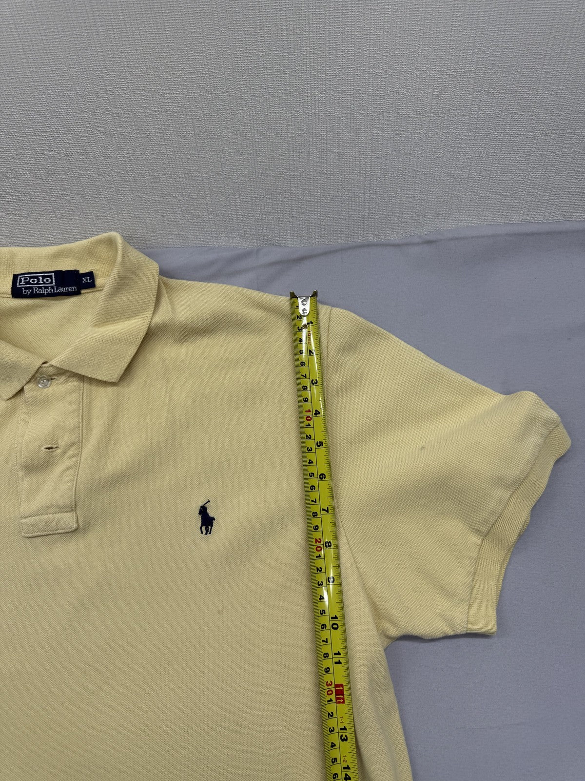 Polo Ralph Lauren Men's XL Yellow Short Sleeve Cotton Polo Shirt