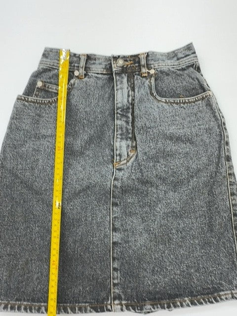 Stree’ Doin? Women Blue Denim Skirt Plus Size 27 Vintage Relaxed