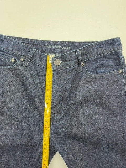 Calvin Klein Men's Slim Straight Dark Blue Denim Jeans 32x34