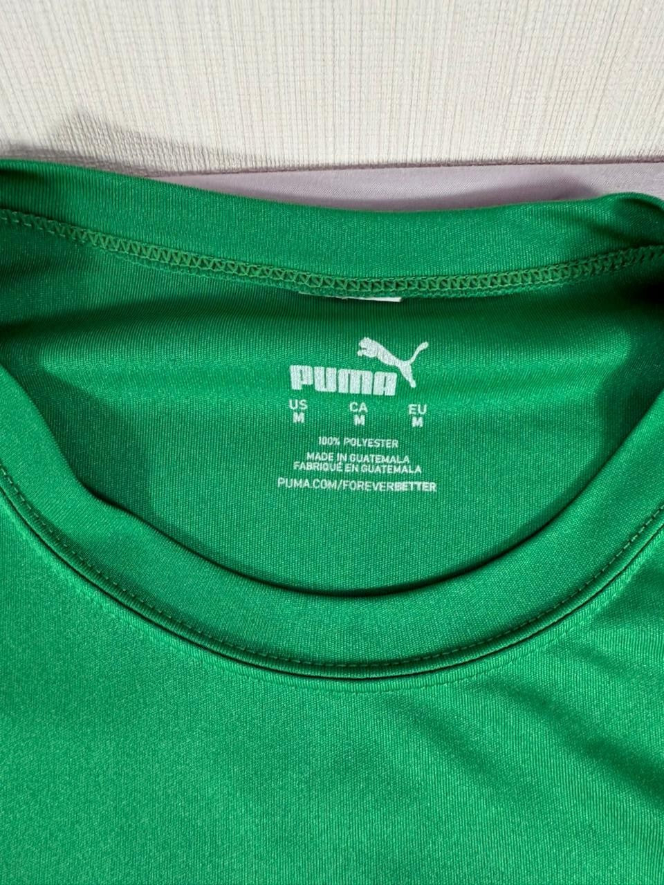 Puma Men's Medium Green Athletic T-Shirt Harpoon 5-Miler Running Tee