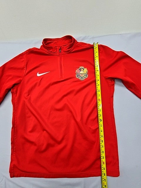 Nike Men's L Red Sideline Dri-FIT Quarter-Zip Jacket