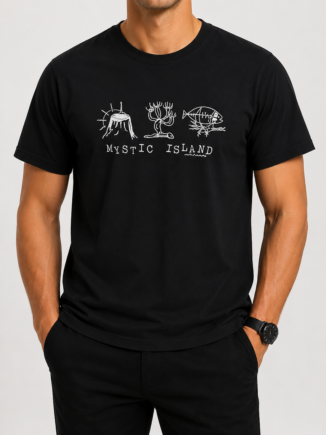 Artistic Haul Men Black T-Shirt size M product image 1