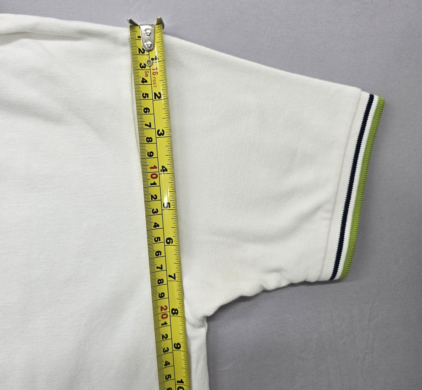 Fred Perry Kids White Polo Shirt 14Yrs Tipped Collar Laurel Wreath England