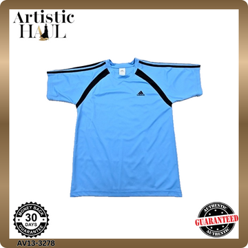 Adidas Men's Blue Soccer Jersey Size L Moisture-Wicking