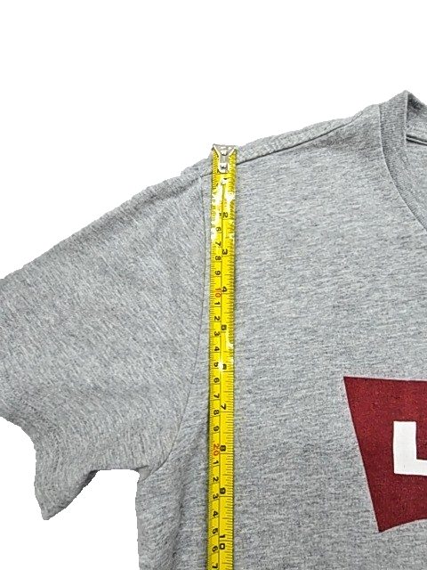 Levi's Men's Grey Logo T-Shirt M Cotton Crewneck
