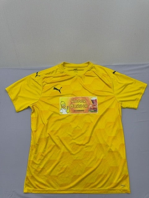 Puma Men's Soccer Jersey Yellow XXL Short Sleeve