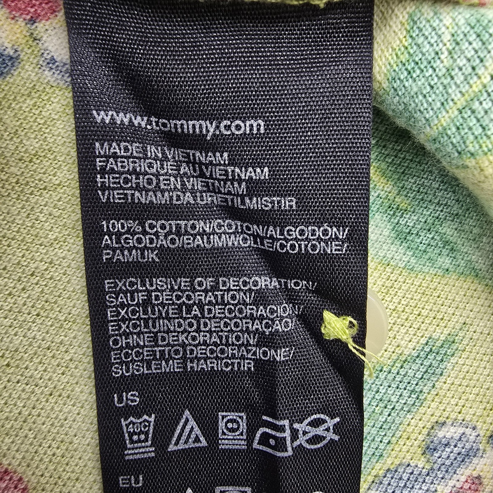 Tommy Hilfiger Men Green Polo Shirt size L product image 4