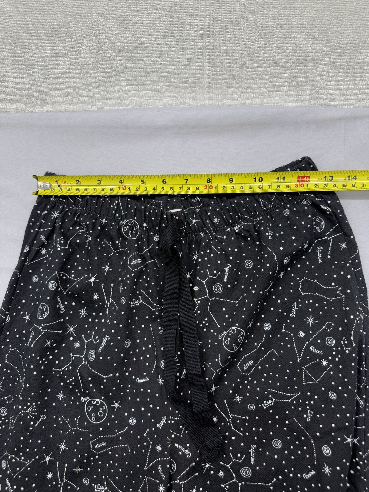 Koton Women's Black Stars Pajama Pants S Drawstring Loungewear