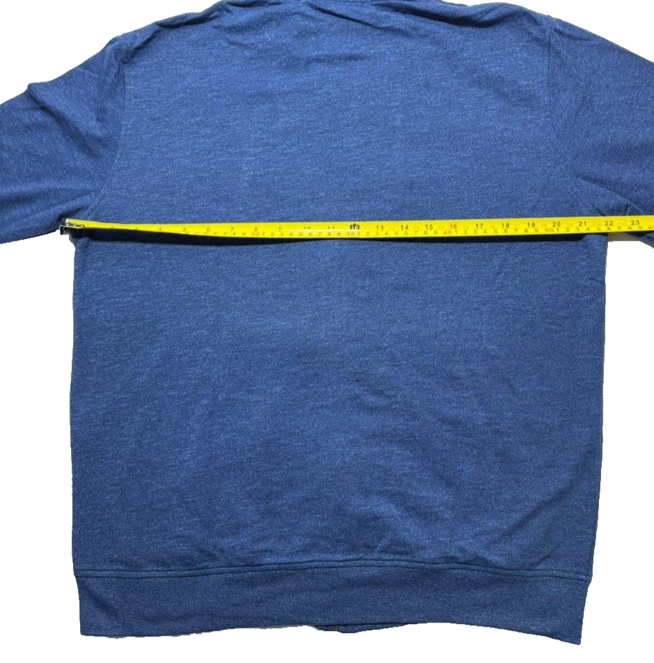 Polo Ralph Lauren Blue Zip Up Hoodie M Big Pony Logo Men's Sweatshirt
