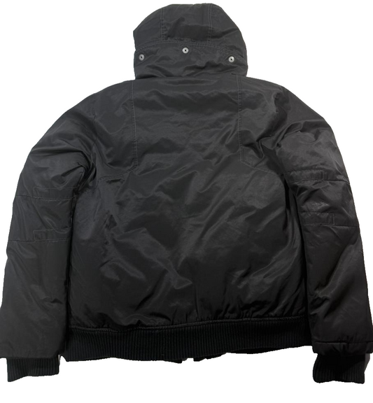 G-Star Raw Men's Black Coat – Size L, Hooded, Bomber
