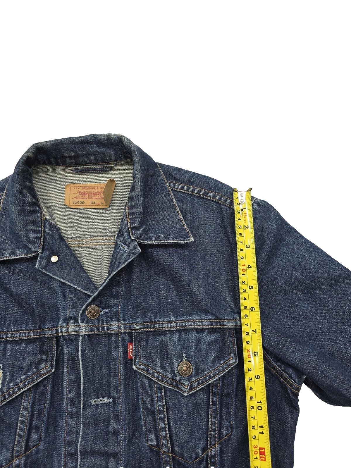 Levi's Men's Dark Blue Vintage Denim Trucker Jacket L