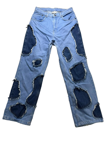 Milk It Women's Navy And Blue Jeans | Size: 28