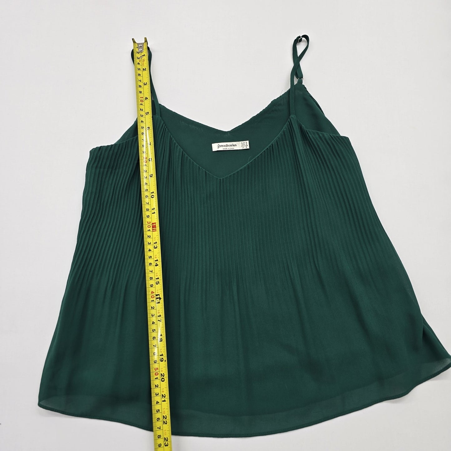 Stradivarius Women Green Tank Top size S product image 5