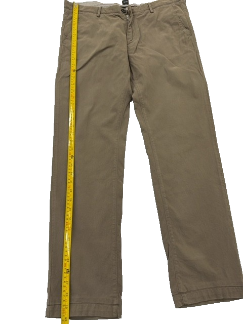 Hugo Boss Men's Khaki Cotton Chinos 36R Regular Fit