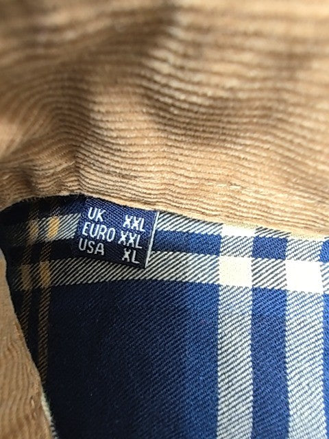 Barbour Men Blue Plaid Button-Down Shirt XL Classic Logo Patch BNWOT?