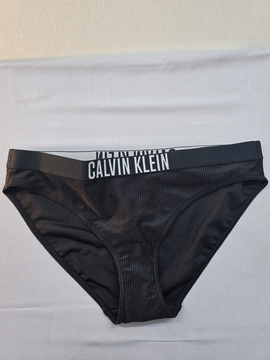 Calvin Klein Women's Black Swimwear – Size L, Logo