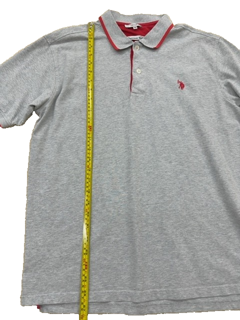 U.S. Polo Assn. Men Gray Polo Shirt size XL product image 6