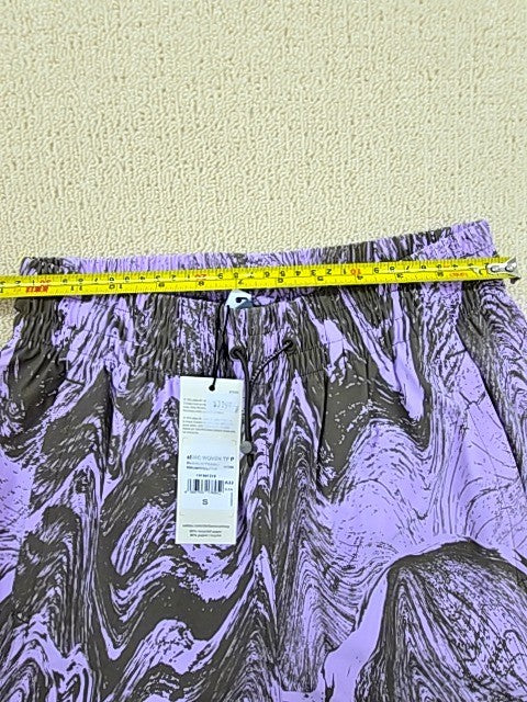 Adidas Stella McCartney Purple Marbled Wide Leg Track Pants Women M
