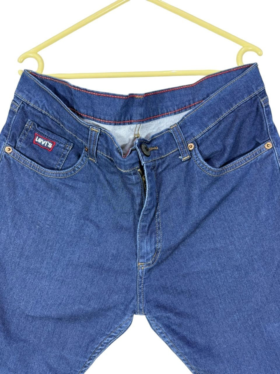 Levi's Men's Denim Shorts Blue W34 L34 Made in European Union