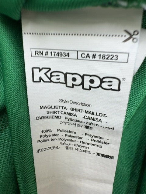 Kappa Green T-Shirt XL Men's Sports Crew Neck Short Sleeve