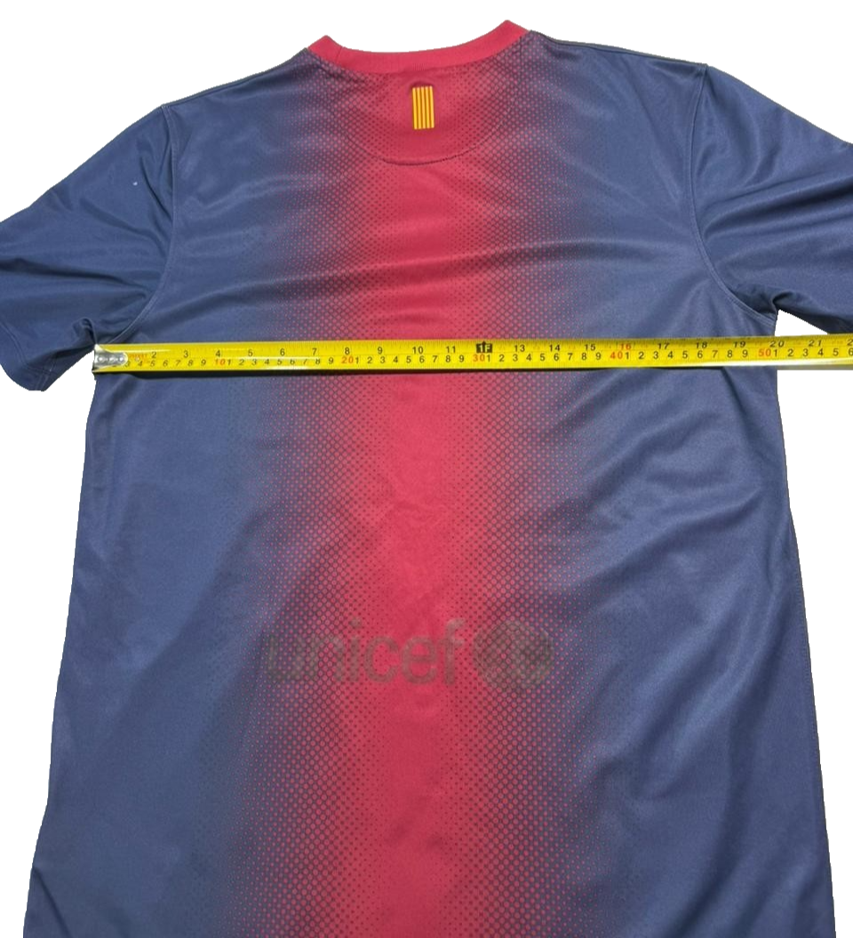 Nike Men's Fc Barcelona Home Jersey Nike Dri-FIT Size M Qatar Foundation Unicef