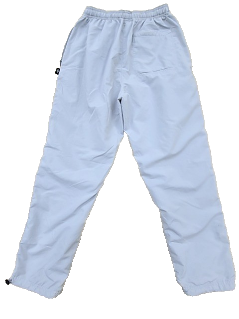 Umbro Men's Grey Nylon Track Joggers M Relaxed Drawstring Waist