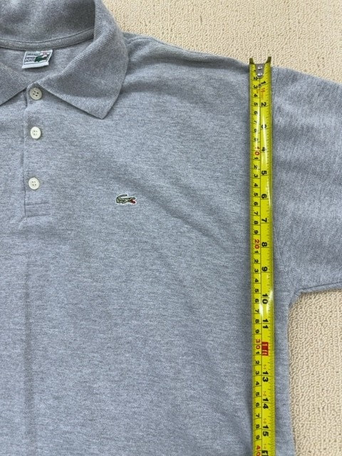 Lacoste Men's Gray Polo Shirt XXL Short Sleeve Croc Logo France