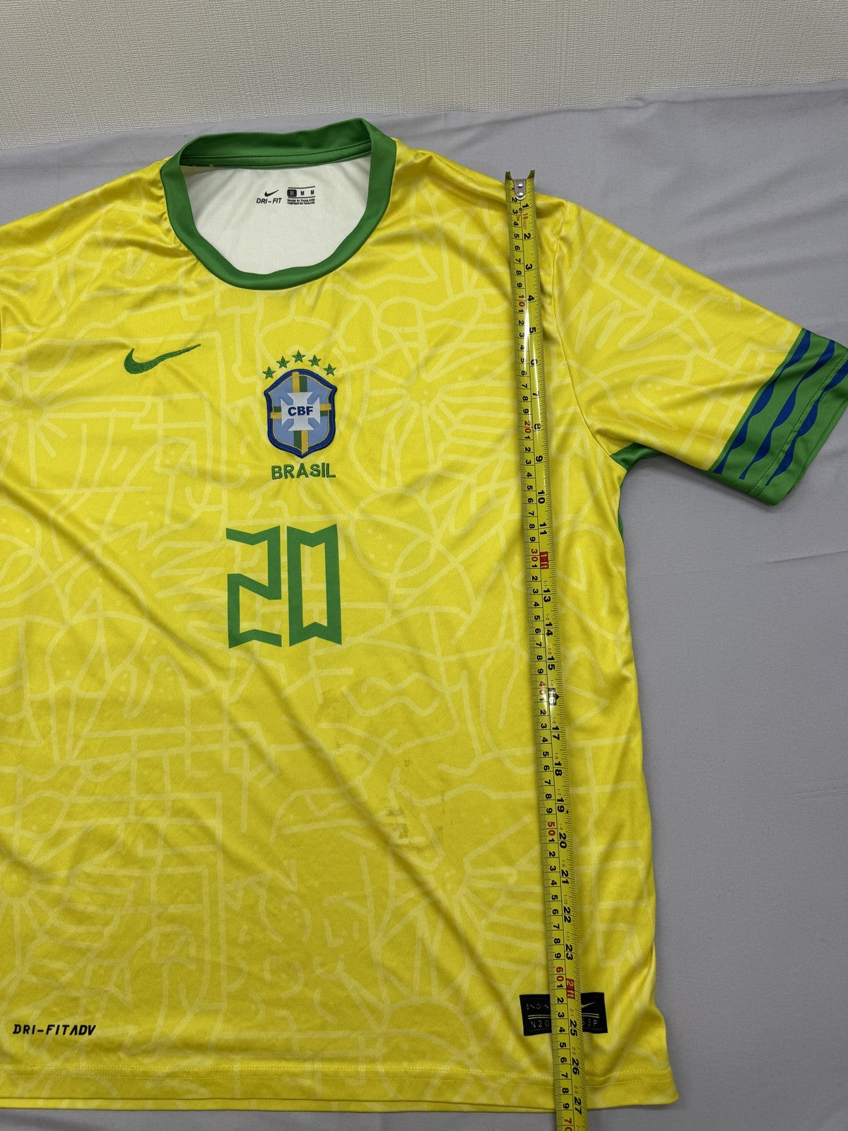 Nike Men's Soccer Jersey Yellow Jaguar Dri-FIT M 2022