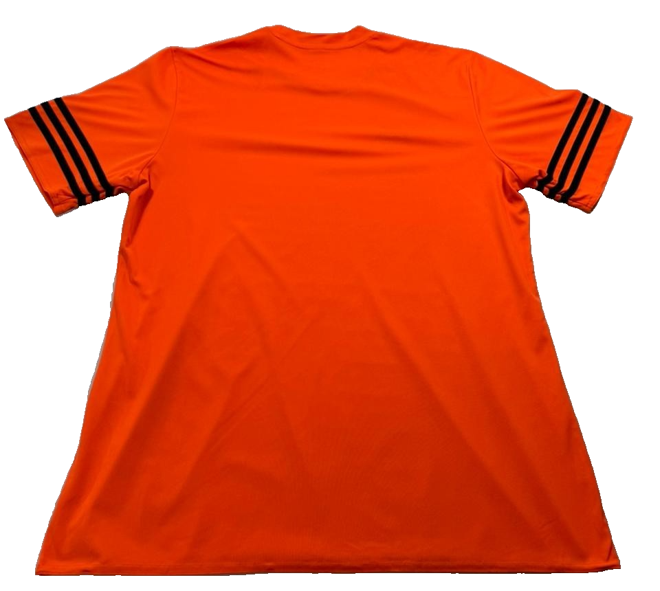 Adidas Entrada 14 Jersey In Orange With Black Stripes - Size Xl