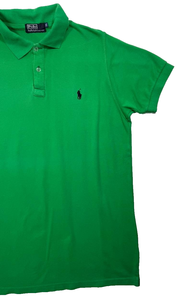 Polo Ralph Lauren Slim Fit Men's Polo Shirt In A Green Color - Size XXL