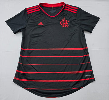 Adidas Men's Black Red Flamengo Soccer Jersey M Short Sleeve