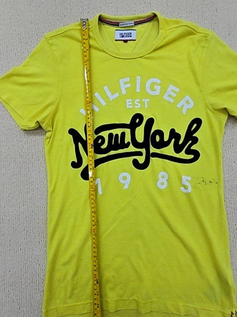 Tommy Hilfiger Yellow Crew Neck Short Sleeve T-Shirt Men S