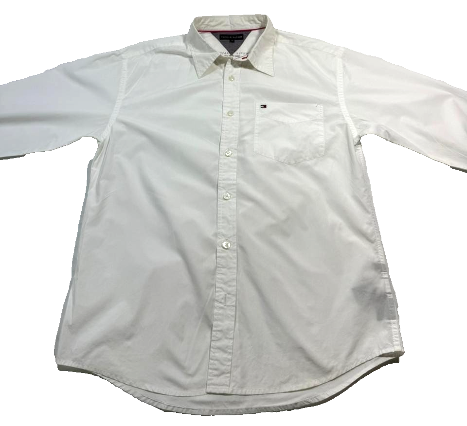 Tommy Hilfiger Men's Long-Sleeve Button-Down Shirt - Size 14