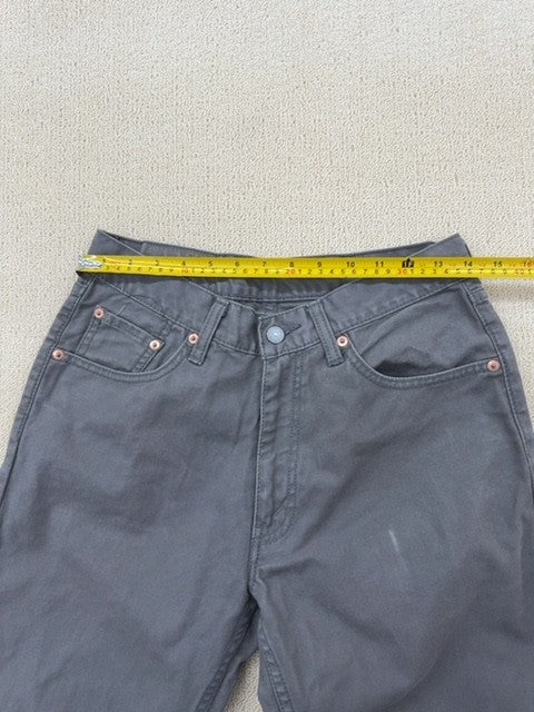 Vintage Levi's Men's Gray Selvedge Buckle Back Jeans 31x32