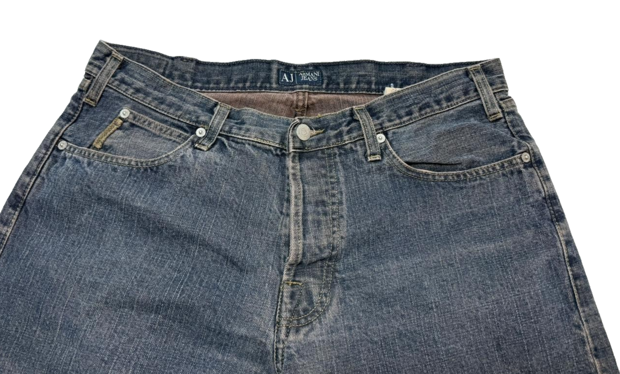 Men's Button Armani Logo Danim Jeans Size 44